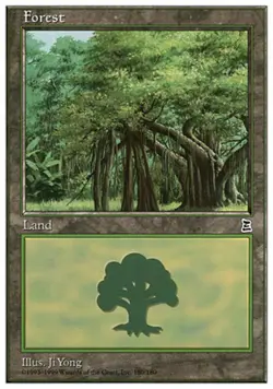 1x Forest (180) Heavy Play MTG Magic - Kid Icarus - - Image 1