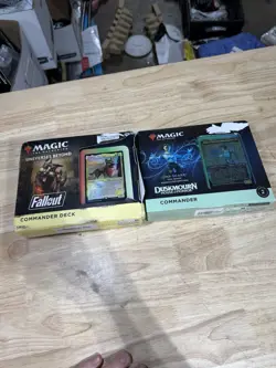 Magic the Gathering Commander Deck Lot Fallout + Duskmourn Damaged Boxes - Image 1