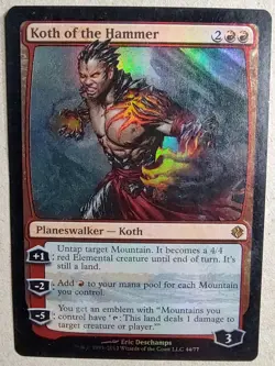 Koth of the Hammer - DD: Venser vs. Koth (DDI) #44 - Mythic Foil - MP - MTG - Image 1