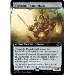 THREEFOLD THUNDERHULK (EXTENDED ART) X4 The Lost Caverns Of Ixalan LCI Magic MTG - Image 1