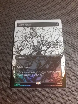 Dark Ritual NM #2020 Rainbow Foil (Inks) MTG Secret Lair x Marvel’s Spider-Man - Image 1