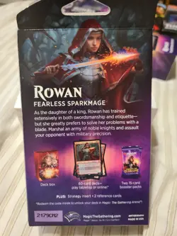 MTG Magic Rowan Fearless Sparkmage Planeswalker Sealed Deck Throne of Eldraine 1 - Image 2
