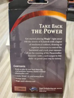 MTG Magic Tezzeret Master of Metal Planeswalker Sealed Deck Aether Revolt #1 - Image 2