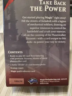 MTG Magic Tezzeret Master of Metal Planeswalker Sealed Deck Aether Revolt #1 - Image 3