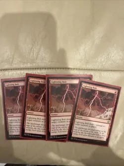 Lightning Bolt - LOT of 4 (Playset) - MTG MM2 Modern Masters 2 - Image 1