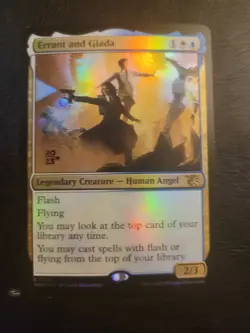 MTG FOIL Errant and Giada March of the Machine Rare Magic #0224 Human Angel LP - Image 1