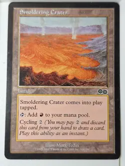 Smoldering Crater - Urza's Saga - Magic the Gathering MTG Nice! - Image 1