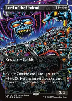 1x Lord of the Undead ~~ Borderless - Foil NM-Mint, English Special Guests MTG M - Image 1