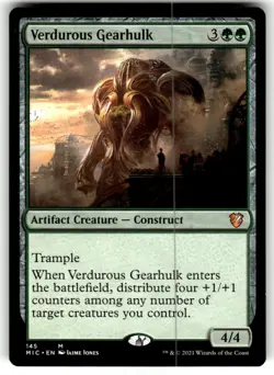 Verdurous Gearhulk MTG Magic 2021 Innistrad: Midnight Hunt Commander - NM - Image 1