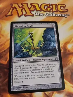 MTG Thornbite Staff - Morningtide - Magic the Gathering - NM - Image 1