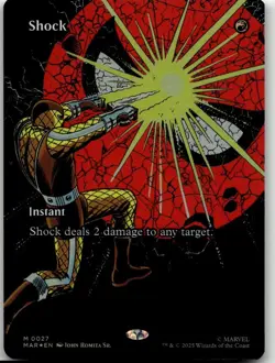 MTG: Shock (Borderless) - Marvel Universe Eternal-Legal #27 M Foil NM - Image 1