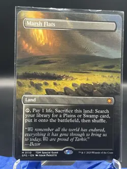 1x MTG Marsh Flats (Borderless) - Special Guests (SPG) (TDM) #110 - Magic - Image 1