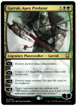 Garruk, Apex Predator 0262 Non Foil Mythic Modern Horizons 3 MTG Near Mint - Image 1