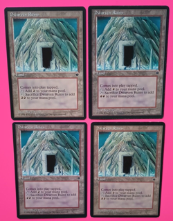 Magic the Gathering MTG Fallen Empires DWARVEN RUINS X 4 ( NM, 2 LP/EX 1 MP) U - Image 2
