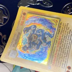 Pokemon 1st Edition Machamp 8/102 Holo Rare Base Set LP + - Image 4