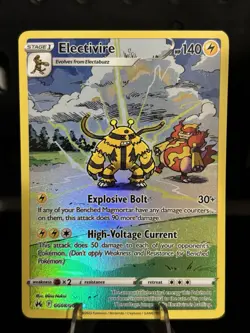 Pokemon TCG Electivire Crown Zenith Galarian Gallery Holo Rare Card GG08/GG70 - Image 1