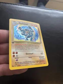 Machamp (Machomei German) #8/102 Base Set Holo Rare 1st Edition Pokemon Card LP+ - Image 3
