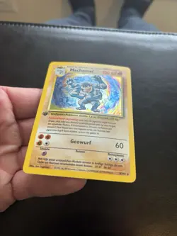 Machamp (Machomei German) #8/102 Base Set Holo Rare 1st Edition Pokemon Card LP+ - Image 4