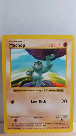 Machop [HP] - Pokemon TCG Base Set Shadowless 52/102 [Common] - Image 1
