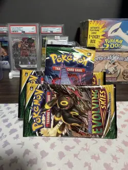 Pokemon TCG: Evolving Skies Booster Pack! Brand New, Factory-Sealed! 3 Packs - Image 1