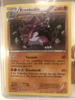 Pokemon TCG Krookodile Black and White 65/114 Holo Holo Rare Near Mint Condition - Image 2