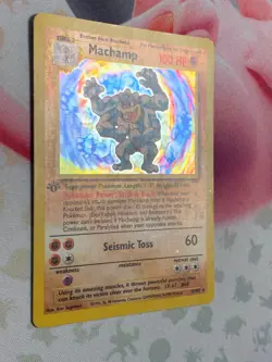 LP - Machamp 1st Edition - 8/102 - Holo Rare - Pokemon Base Set - Image 4