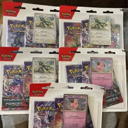 Pokemon 3-Pack Blisters Lot of 5 Cyclizar Cleffa Temporal Forces Sealed 15 Packs - Image 2