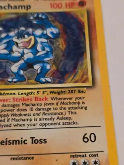 😻 Pokemon MACHAMP * 1st Edition * Base Set 8/102 * HOLO * LP- (N) - Image 4