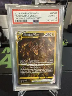 2023 POKEMON SWORD & SHIELD CROWN ZENITH SECRET FULL ART/GIRATINA VSTAR PSA 10 - Image 1