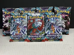 Pokemon TCG Scarlet and Violet Paradox Rift Booster Pack LOT Of 7 Sealed NEW 🔥 - Image 1