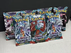 Pokemon TCG Scarlet and Violet Paradox Rift Booster Pack LOT Of 7 Sealed NEW 🔥 - Image 2