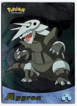 Topps Advanced Pokemon Card Aggron Foil #10 HOLO LP-MP - Image 1