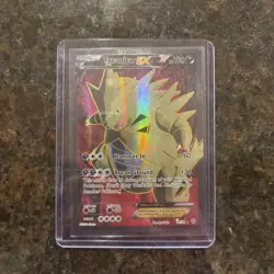 Tyranitar EX 91/98 Ancient Origins Full Art Ultra Rare Holo Pokemon Card TCG - Image 1