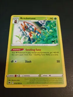 Pokemon Astral Radiance Kricketune Uncommon Card 010/189 NM - Image 1