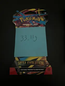 (VERY HEAVY) 33.12g Pokemon TCG Mega Evolution Sleeved Booster Pack (SEALED)✅ - Image 3