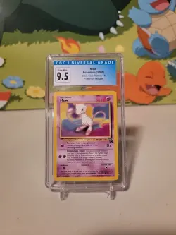 Mew CGC 9.5 (Old Label Now 10) Gem Mint Black Star Promo 8 Pokemon 2000 - Image 1