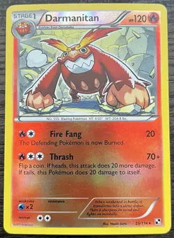Darmanitan 25/114 Pokemon TCG Black & White Base Set Reverse Holo MINT NM - Image 1