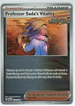 Pokemon TCG Professor Sada's Vitality 170/182 Sv04: Paradox Rift Reverse Holo - Image 1
