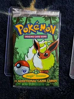 Pokemon 1999 Jungle 1st Edition Booster Pack Flareon Vintage WOTC Sealed - Image 1