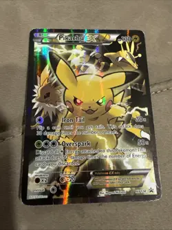 Pokemon TCG: Pikachu EX XY124 Black Star Promo 2016 Holo - Image 1