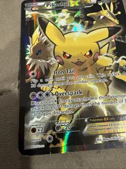 Pokemon TCG: Pikachu EX XY124 Black Star Promo 2016 Holo - Image 2