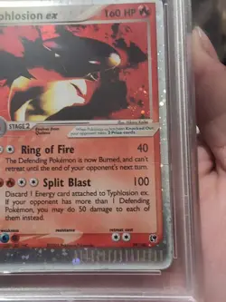Psa 1 Typhlosion EX Holo 99/100 Sandstorm 2003 Pokemon TCG E Reader PR - Image 4