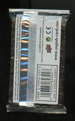 Yugioh Gold Series 2008 GLD1 Sealed Booster Pack Unweighed - Image 2
