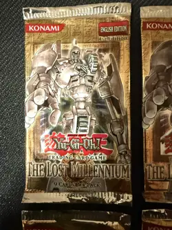 Lot of 4: Yu-Gi-Oh! The Lost Millennium Booster Packs Sealed 1st Edition! - Image 2