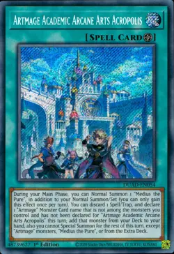Yugioh DUAD-EN054 Artmage Academic Arcane Arts Acropolis : Secret Rare 1st Ed - Image 5