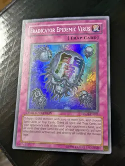 YU-GI-OH ERADICATOR EPIDEMIC VIRUS FOTB-EN068 SUPER RARE LIMITED LP - Image 1