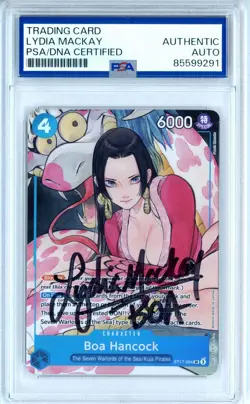 PSA Signed Lydia Mackay One Piece Boa Hancock (Illustration Box Vol.1) ST17-004 - Image 1