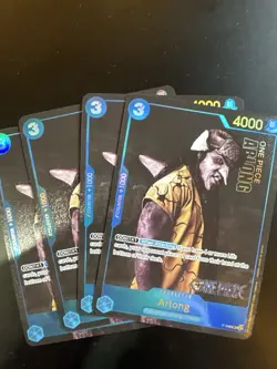 4x One Piece P-048 P Arlong - English - Play Set - Live Action - TCG - NM/M - Image 1