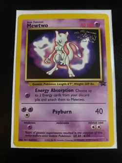 Pokemon TCG Mewtwo #3 WB Kids Presents the First Movie Card HP - Image 1