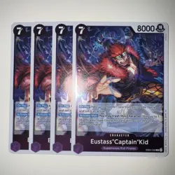 One Piece TCG EB04-039 Eustass “Captain” Kid X4 Playset Card Game CCG English - Image 1